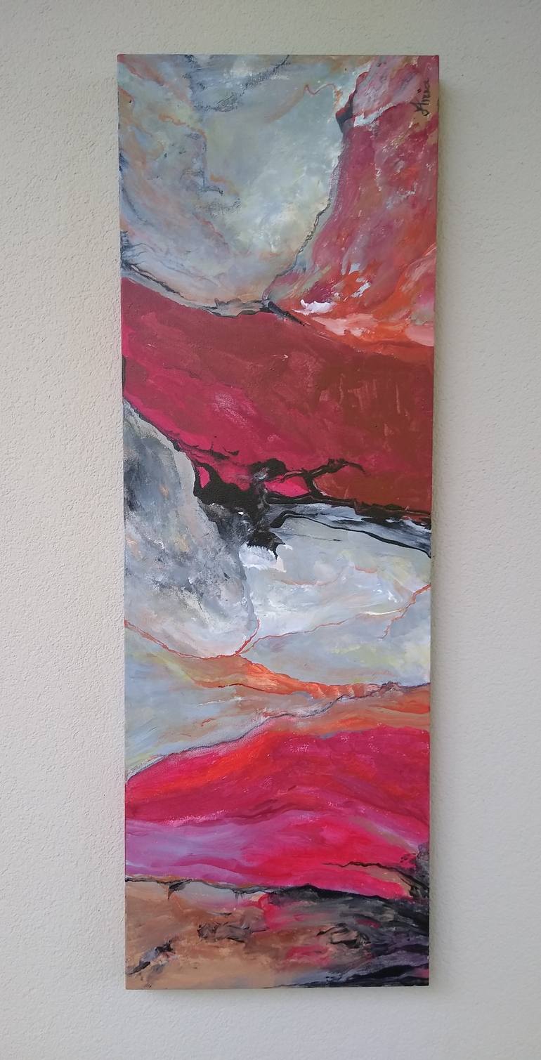 Original Conceptual Abstract Painting by Ania Modzelewski