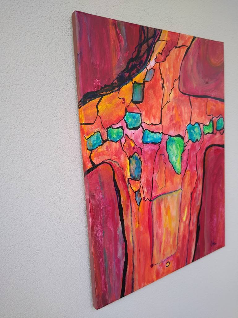 Original Abstract Painting by Ania Modzelewski