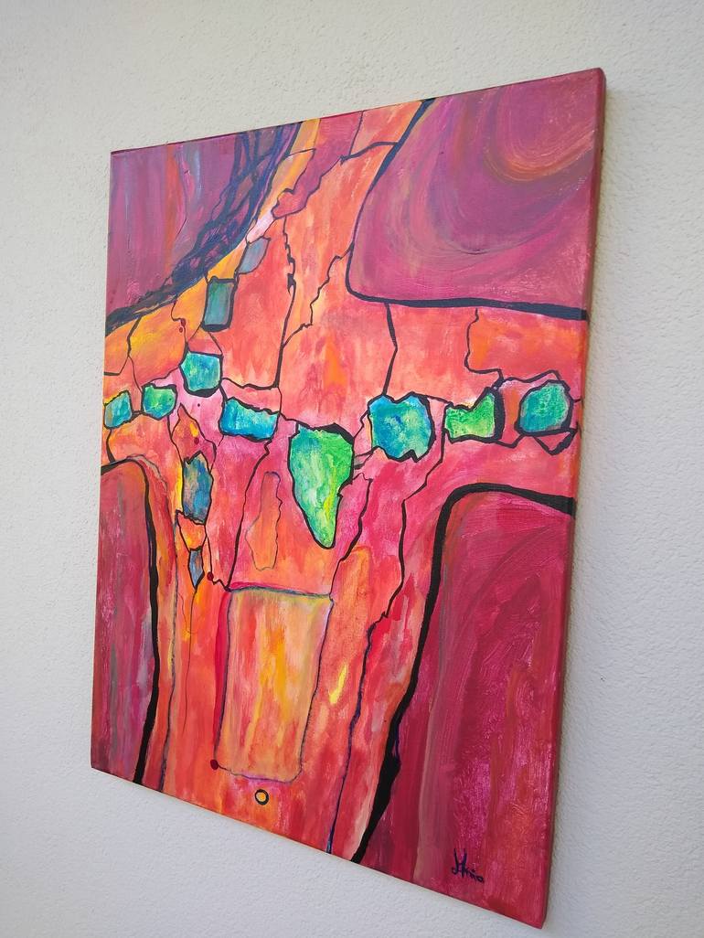 Original Abstract Painting by Ania Modzelewski