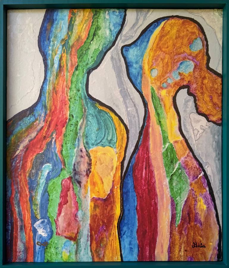 Original Abstract Expressionism Abstract Painting by Ania Modzelewski