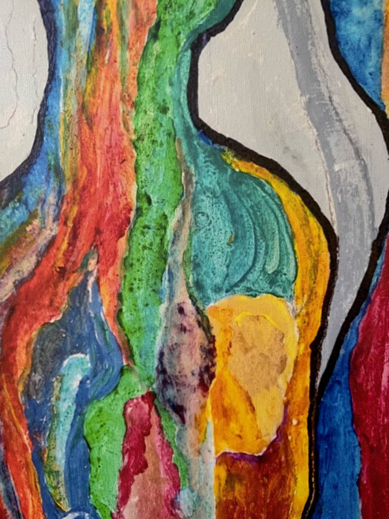 Original Abstract Expressionism Abstract Painting by Ania Modzelewski