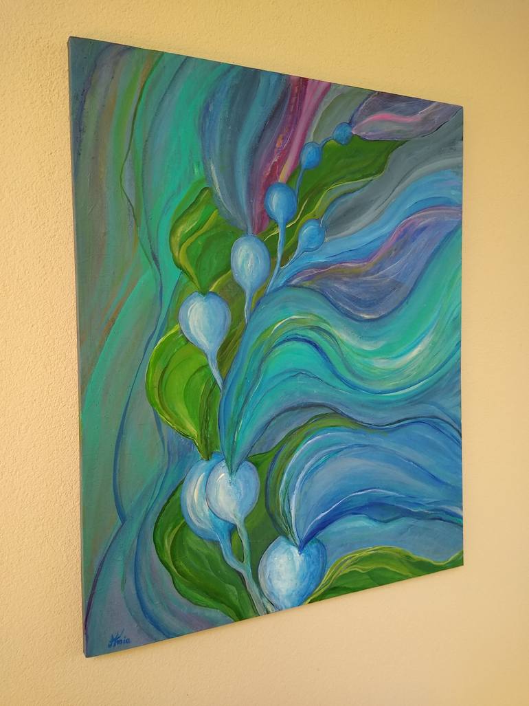 Original Abstract Expressionism Landscape Painting by Ania Modzelewski