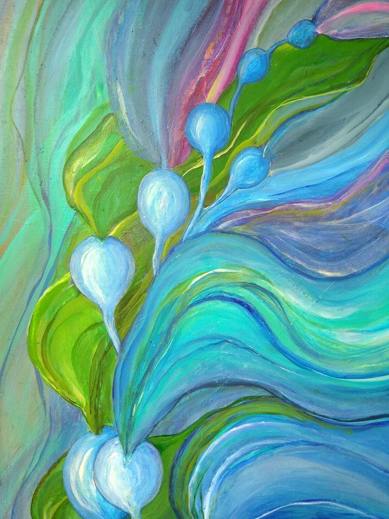 Original Abstract Expressionism Landscape Painting by Ania Modzelewski