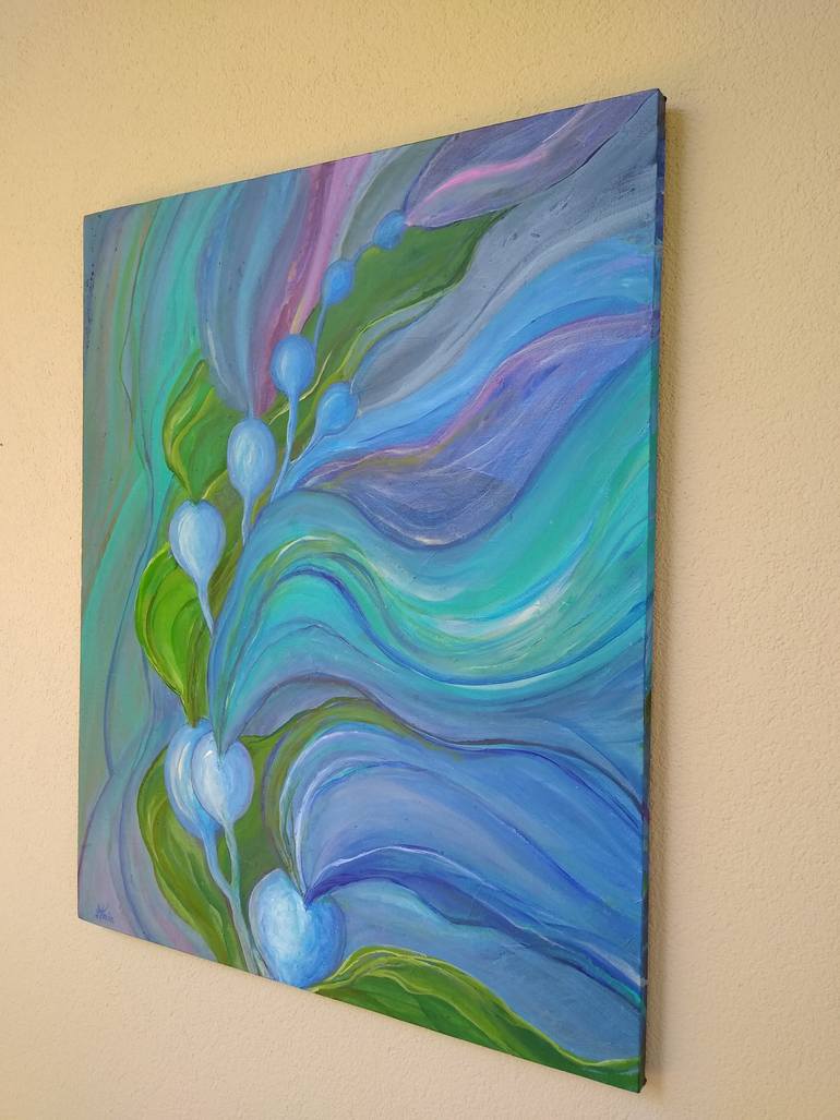 Original Abstract Expressionism Landscape Painting by Ania Modzelewski