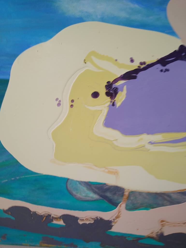 Original Abstract Expressionism Abstract Painting by Ania Modzelewski