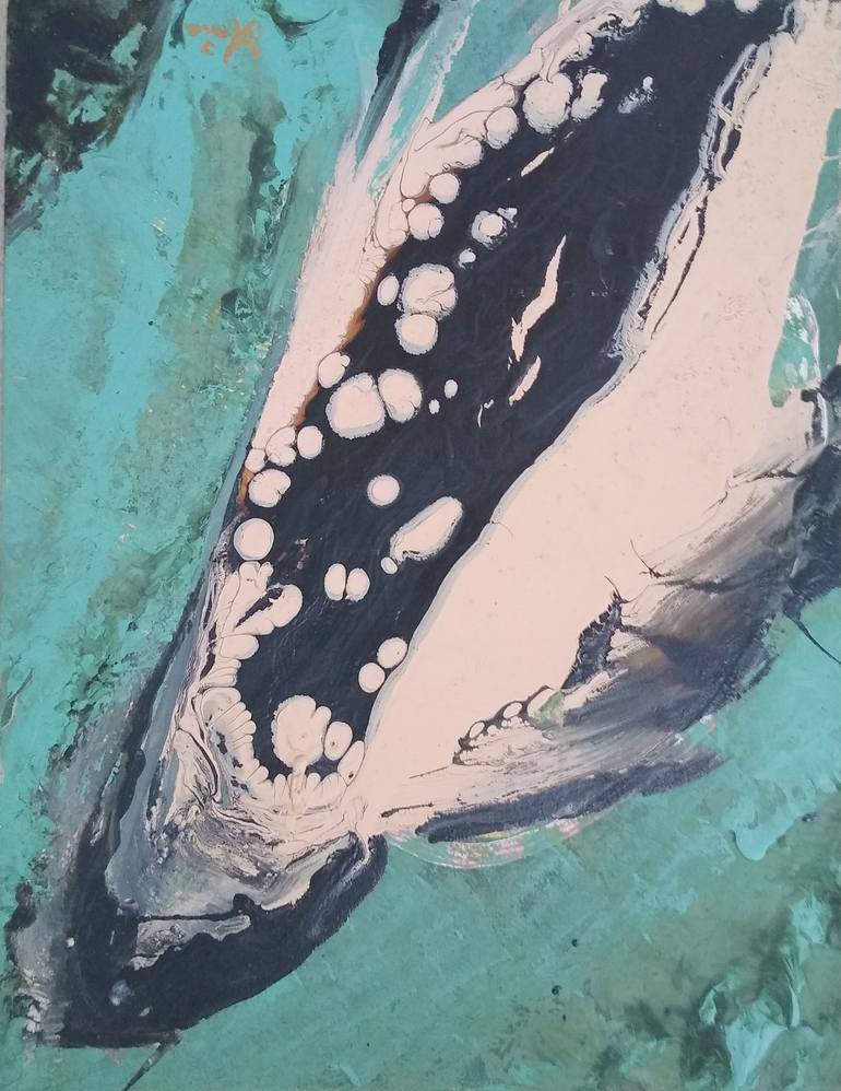 Original Abstract Expressionism Abstract Painting by Ania Modzelewski