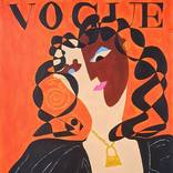 VOGUE COVERS No.2 SUPREME x LOUIS VUITTON Painting by Ivânia Dos