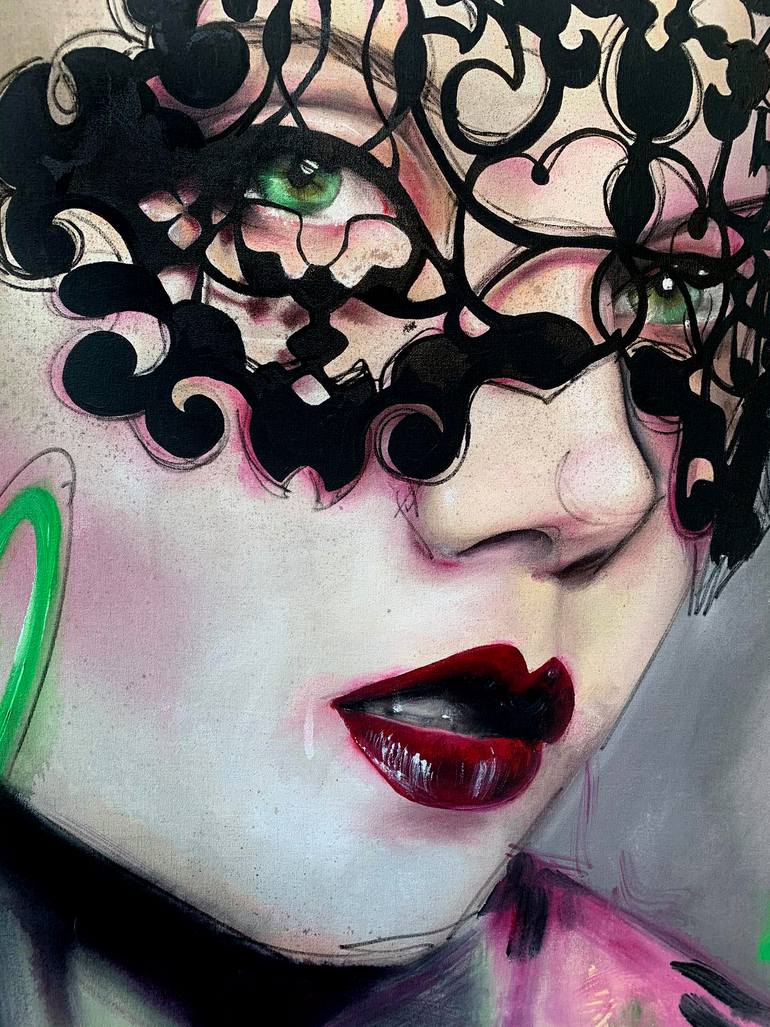 Original Figurative Body Painting by Hermione Stavros