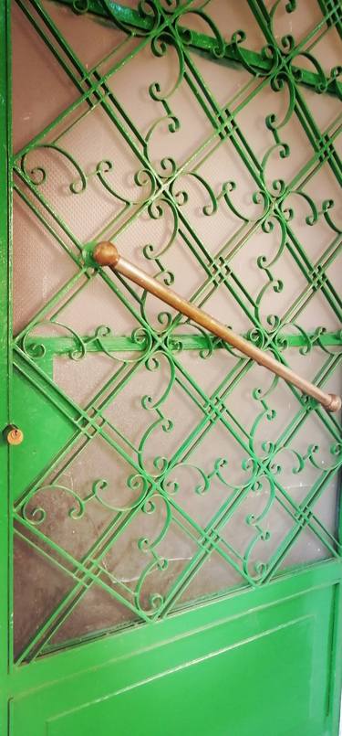 Old iron green door - Limited Edition of 1 thumb