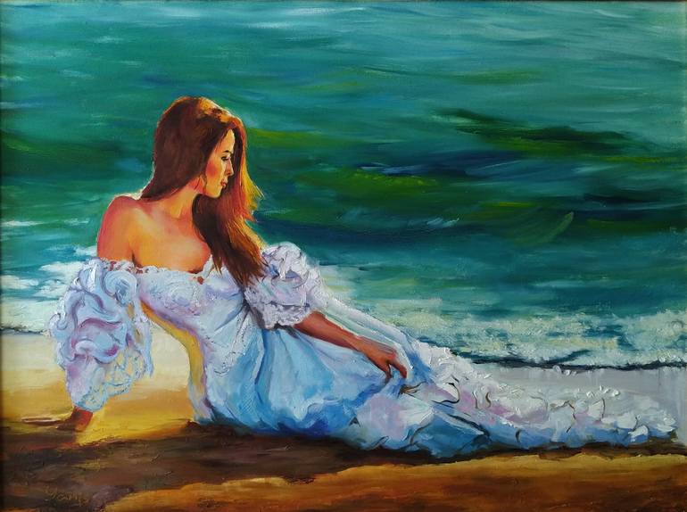 Mermaid Painting by Yanis Salimov | Saatchi Art