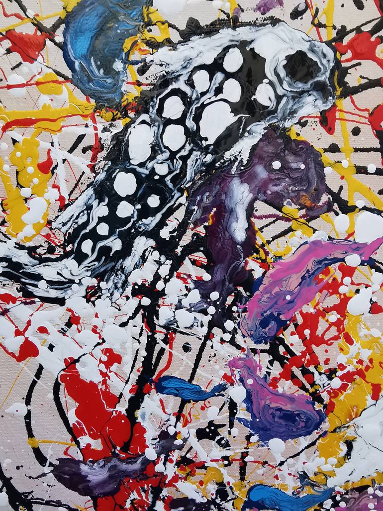 Original Abstract Expressionism Abstract Painting by Luís Bastos