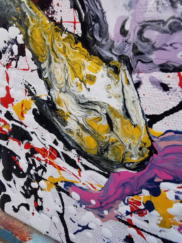 Original Abstract Expressionism Abstract Painting by Luís Bastos