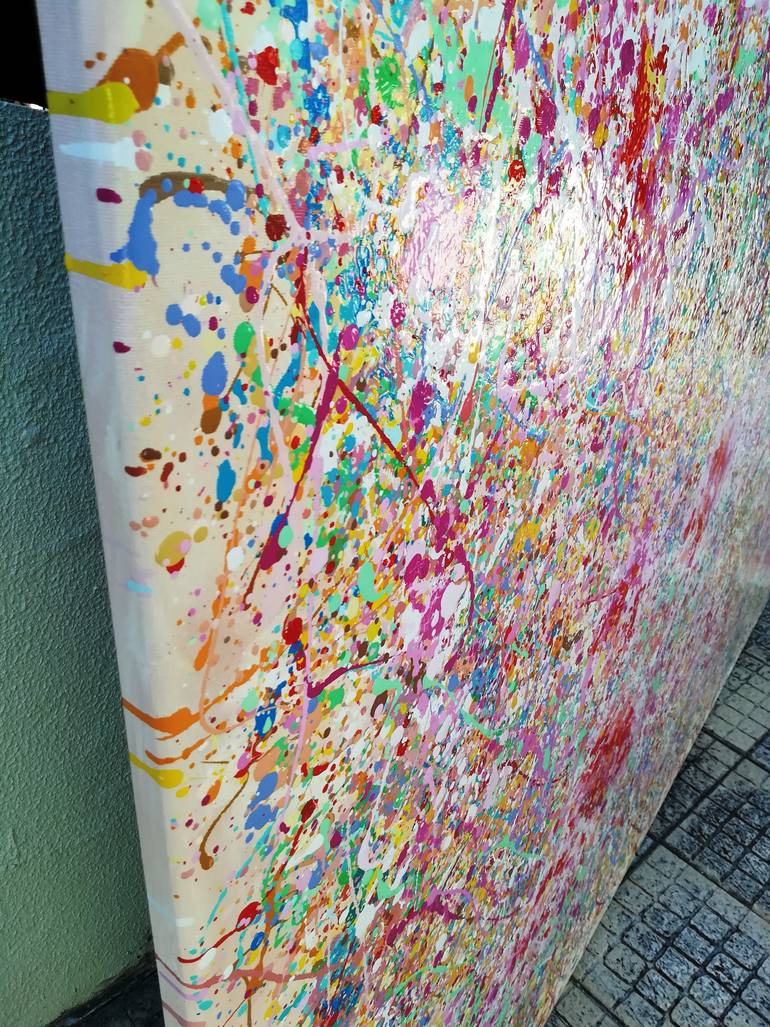 Original Abstract Expressionism Abstract Painting by Luís Bastos