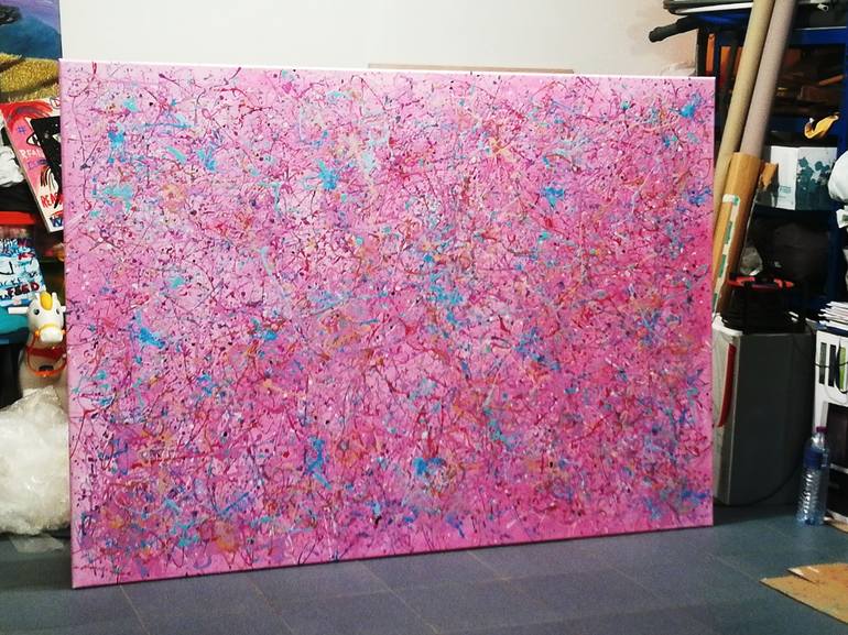 Original Abstract Expressionism Abstract Painting by Luís Bastos