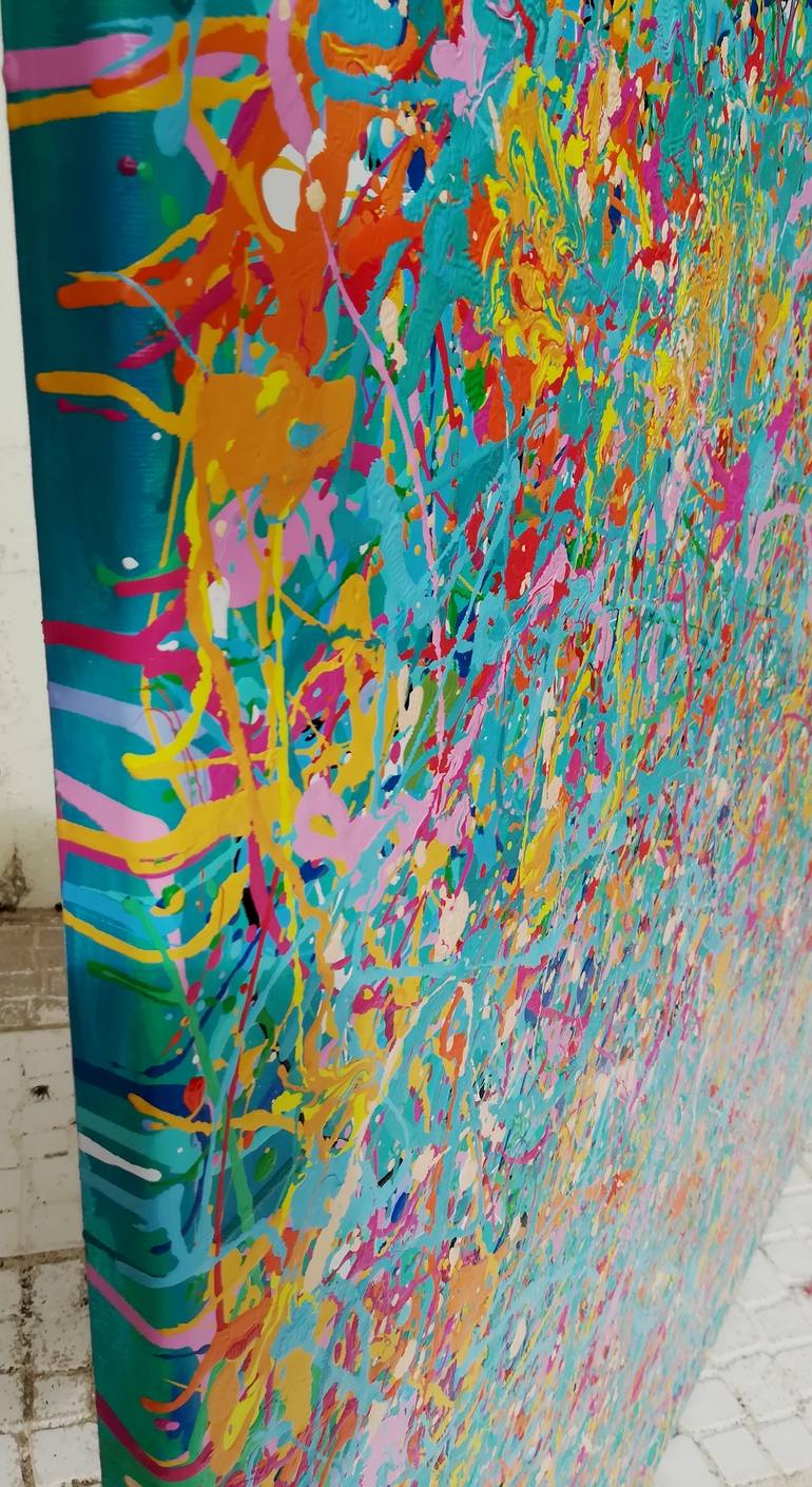 Original Abstract Expressionism Abstract Painting by Luís Bastos