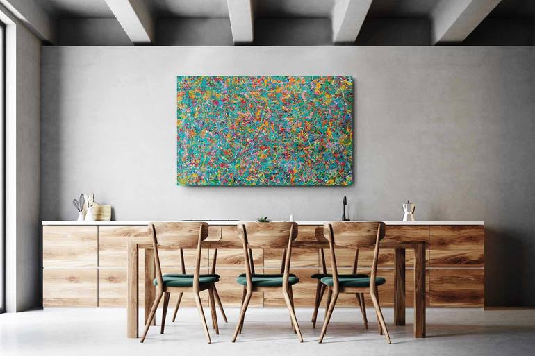 Original Abstract Expressionism Abstract Painting by Luís Bastos