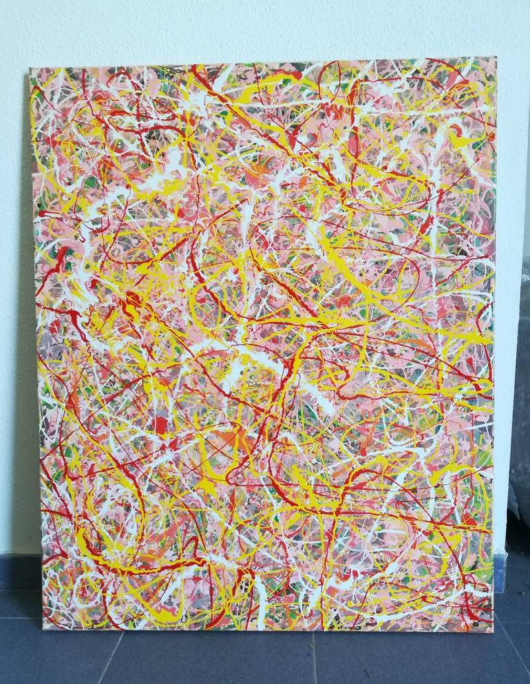 Original Abstract Expressionism Abstract Painting by Luís Bastos