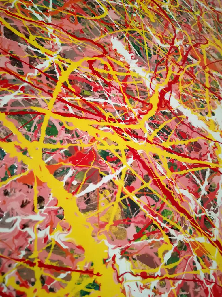 Original Abstract Expressionism Abstract Painting by Luís Bastos