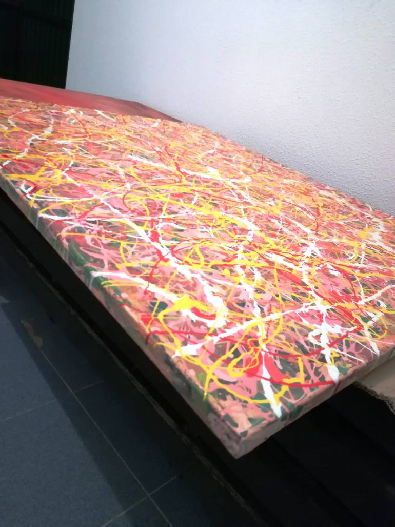 Original Abstract Expressionism Abstract Painting by Luís Bastos