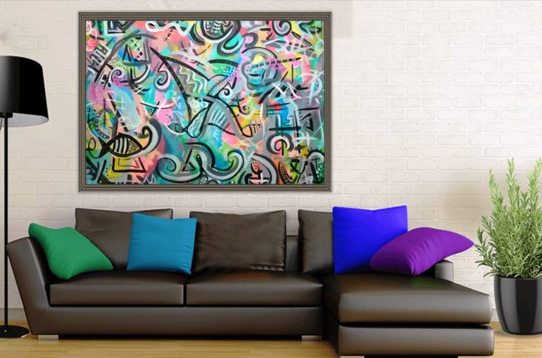 Original Abstract Painting by Luís Bastos