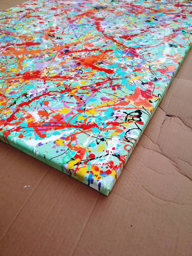 Original Abstract Expressionism Abstract Painting by Luís Bastos