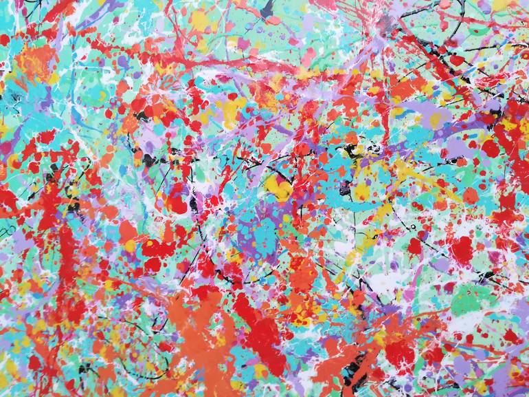 Original Abstract Expressionism Abstract Painting by Luís Bastos