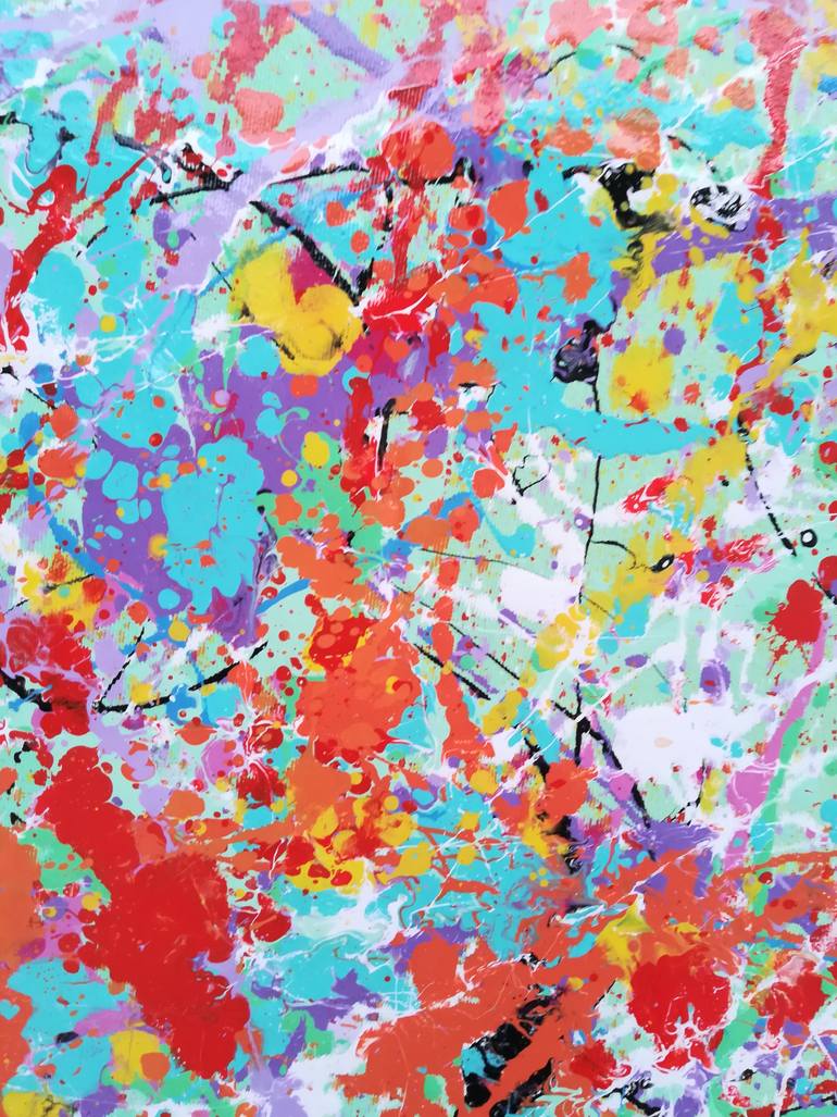 Original Abstract Expressionism Abstract Painting by Luís Bastos