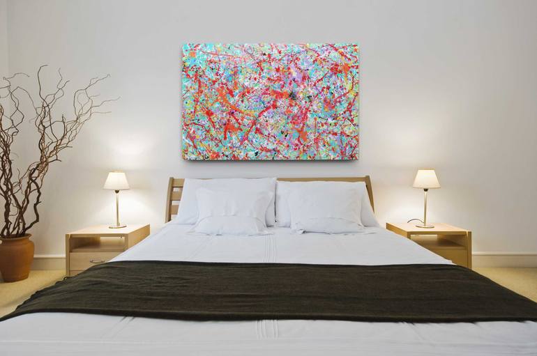 Original Abstract Expressionism Abstract Painting by Luís Bastos