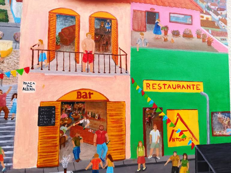 Original Folk Pop Culture/Celebrity Painting by Luís Bastos