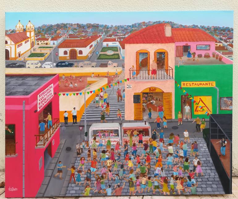Original Folk Pop Culture/Celebrity Painting by Luís Bastos