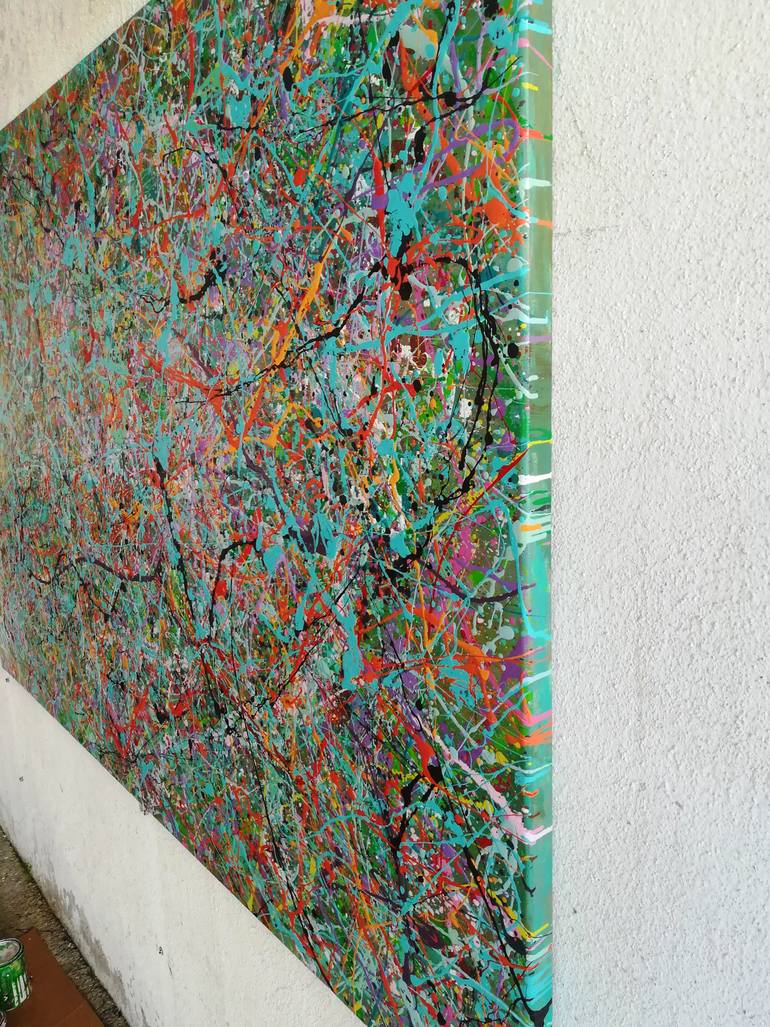 Original Abstract Expressionism Abstract Painting by Luís Bastos