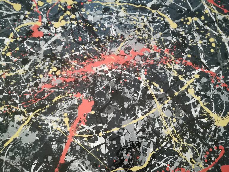 Original Abstract Expressionism Abstract Painting by Luís Bastos