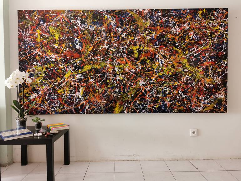 Original Abstract Expressionism Abstract Painting by Luís Bastos