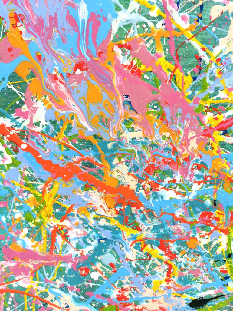 Original Abstract Expressionism Abstract Painting by Luís Bastos