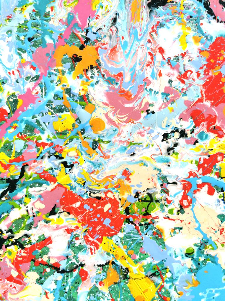 Original Abstract Expressionism Abstract Painting by Luís Bastos