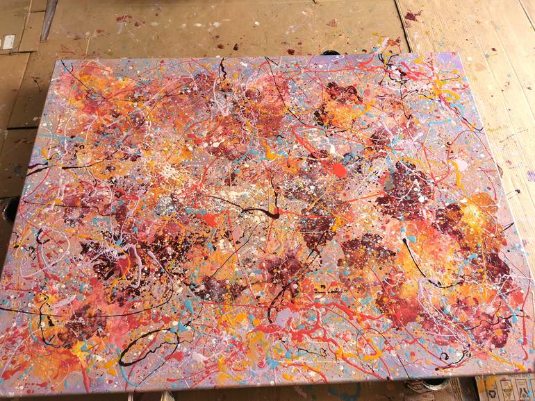 Original Abstract Expressionism Abstract Painting by Luís Bastos