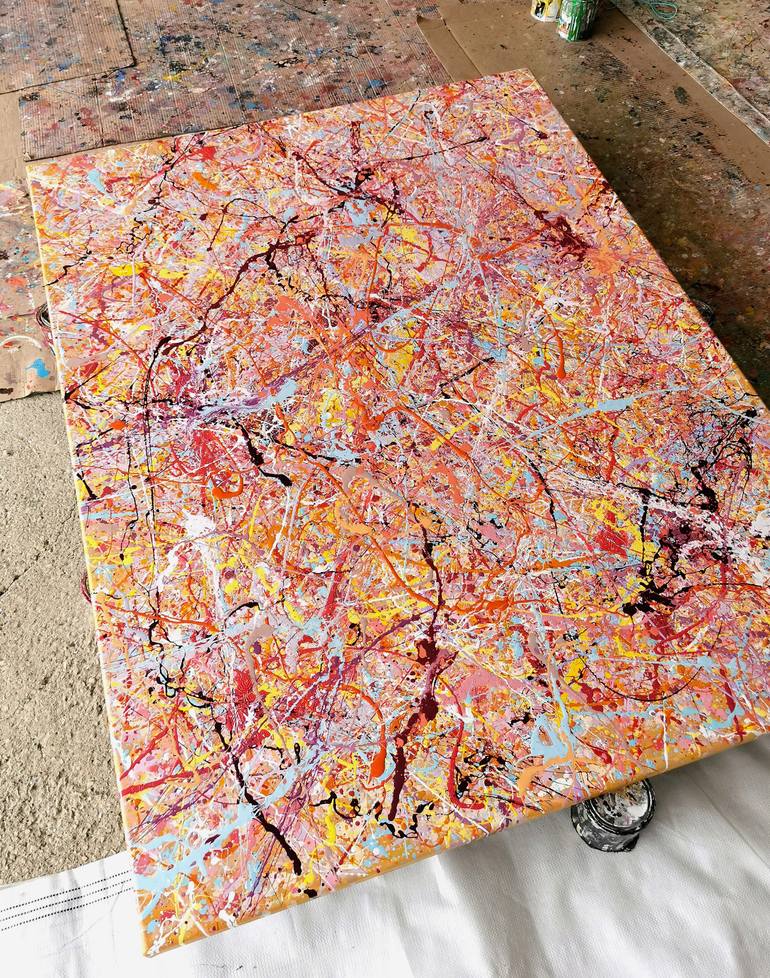 Original Abstract Expressionism Abstract Painting by Luís Bastos