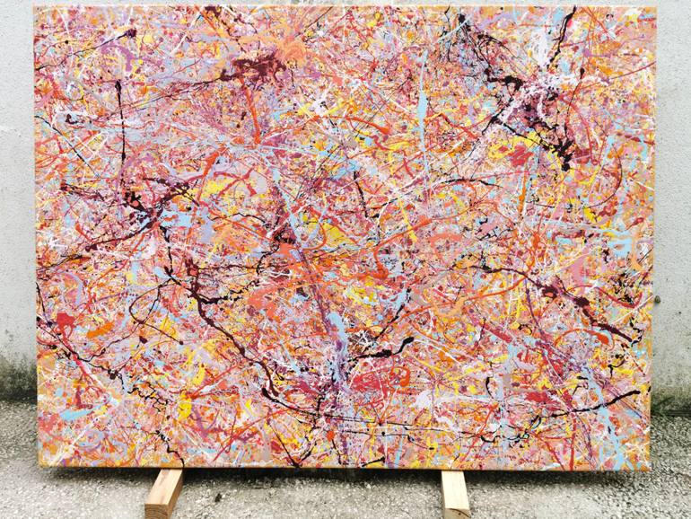 Original Abstract Expressionism Abstract Painting by Luís Bastos