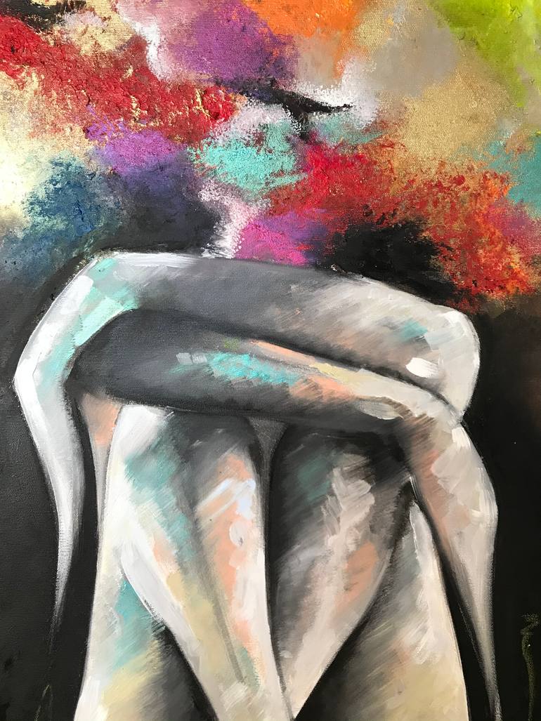 Original Abstract Expressionism Abstract Painting by Angelo Toto