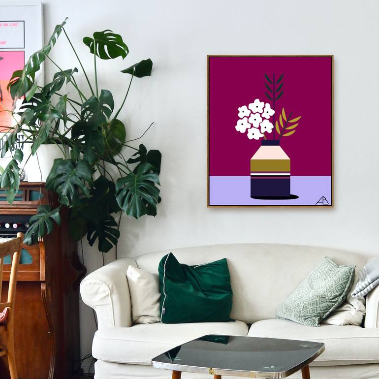 Original Modern Floral Painting by Andria Beighton