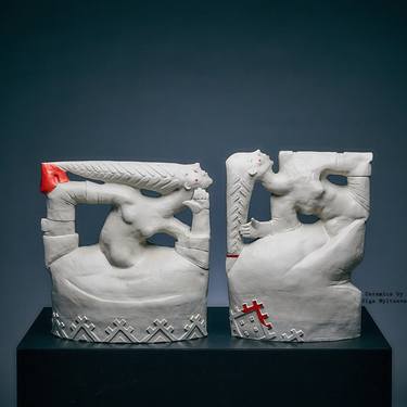 Original Figurative Women Sculpture by Oly Miltys