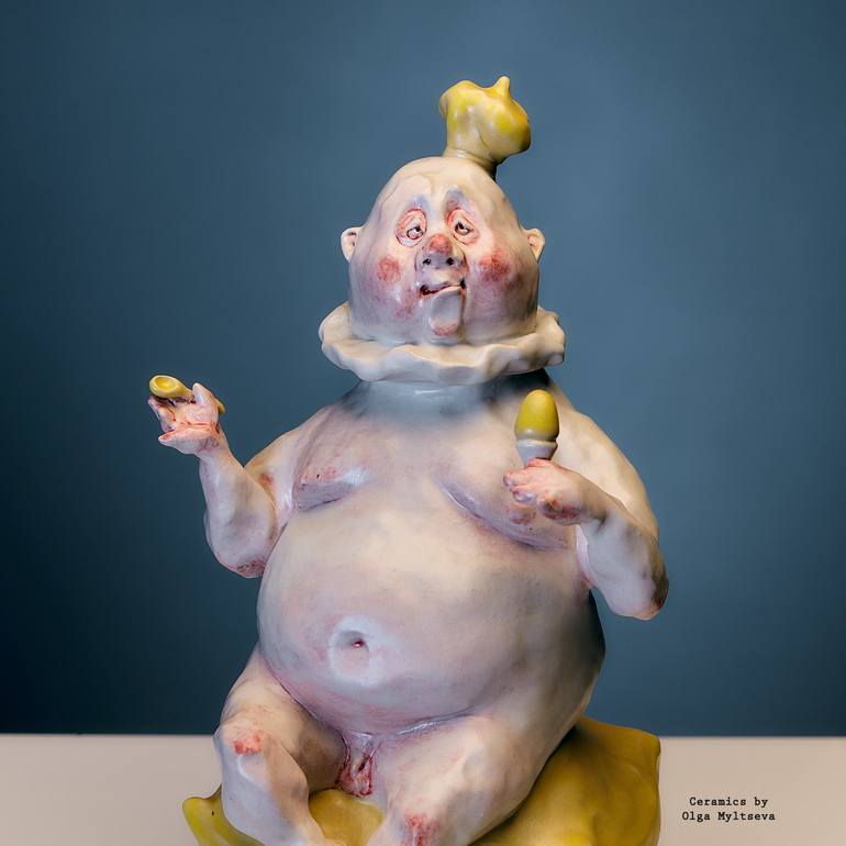 Original Fine Art Humor Sculpture by Oly Miltys