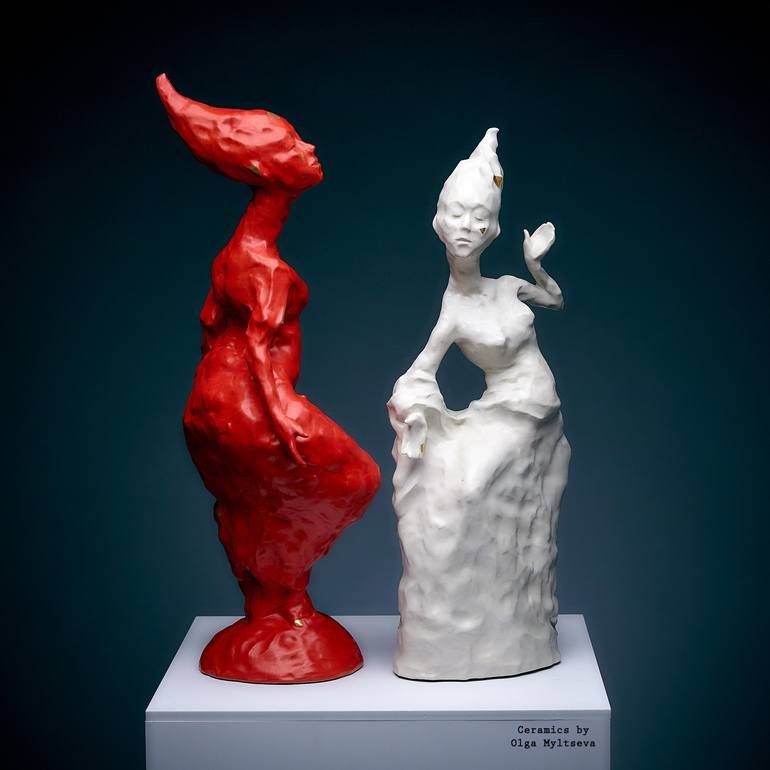 Print of Surrealism Women Sculpture by Oly Miltys