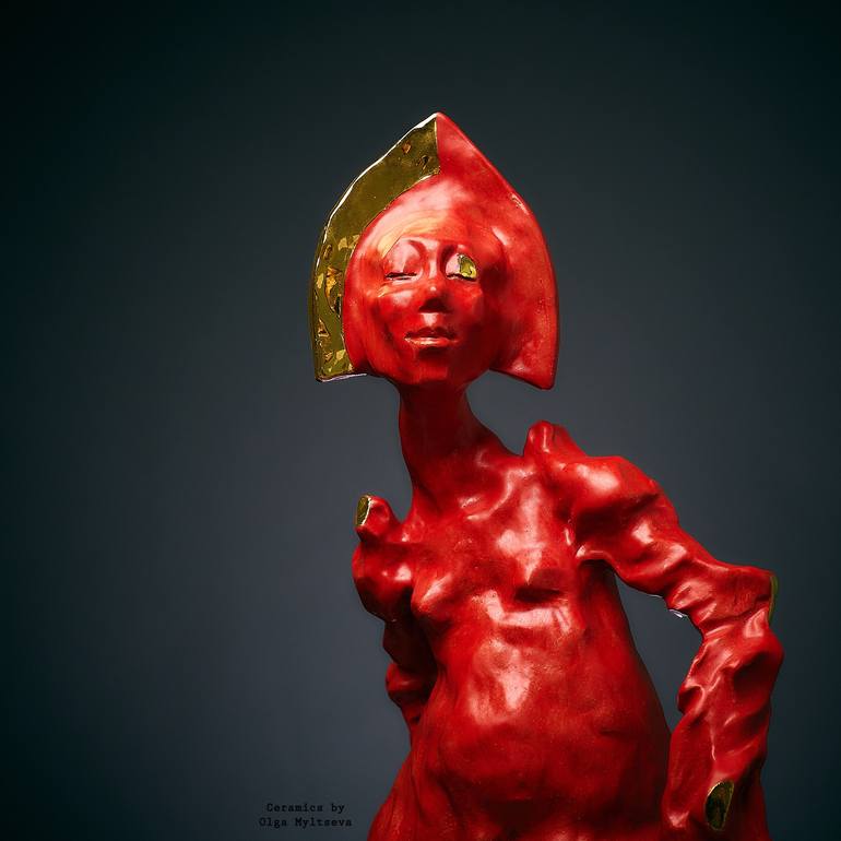 Original Surrealism Women Sculpture by Oly Miltys