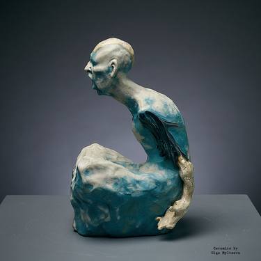 Original Conceptual People Sculpture by Oly Miltys