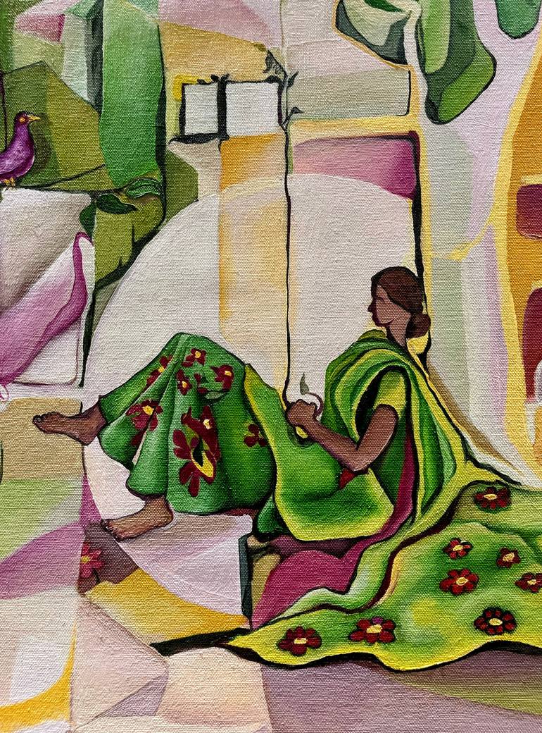 Original Abstract Expressionism Fantasy Painting by Arti Shashi