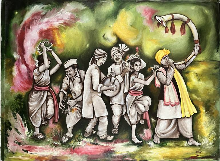 Original Expressionism Culture Painting by Arti Shashi