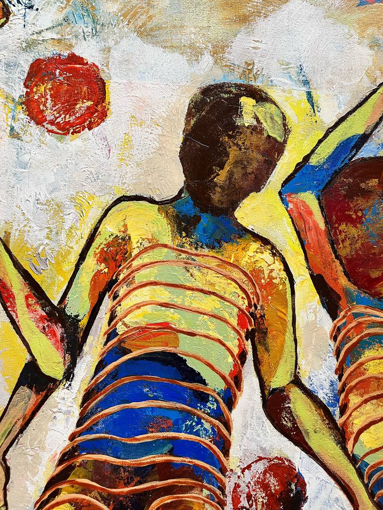 Original Abstract People Painting by Arti Shashi