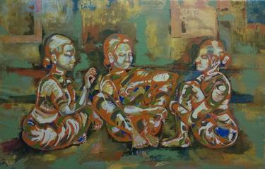 Original Abstract Expressionism People Paintings by Arti Shashi