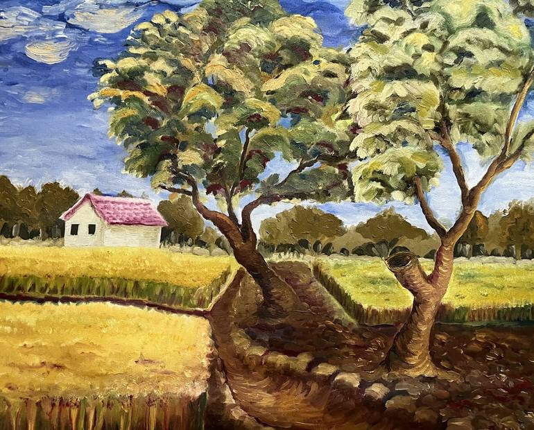 Original Impressionism Landscape Painting by Arti Shashi